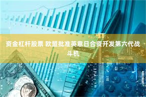 资金杠杆股票 欧盟批准英意日合资开发第六代战斗机