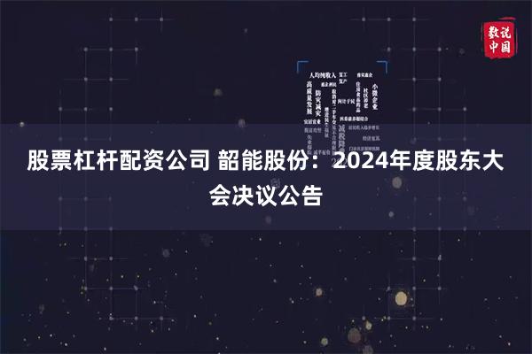 股票杠杆配资公司 韶能股份：2024年度股东大会决议公告